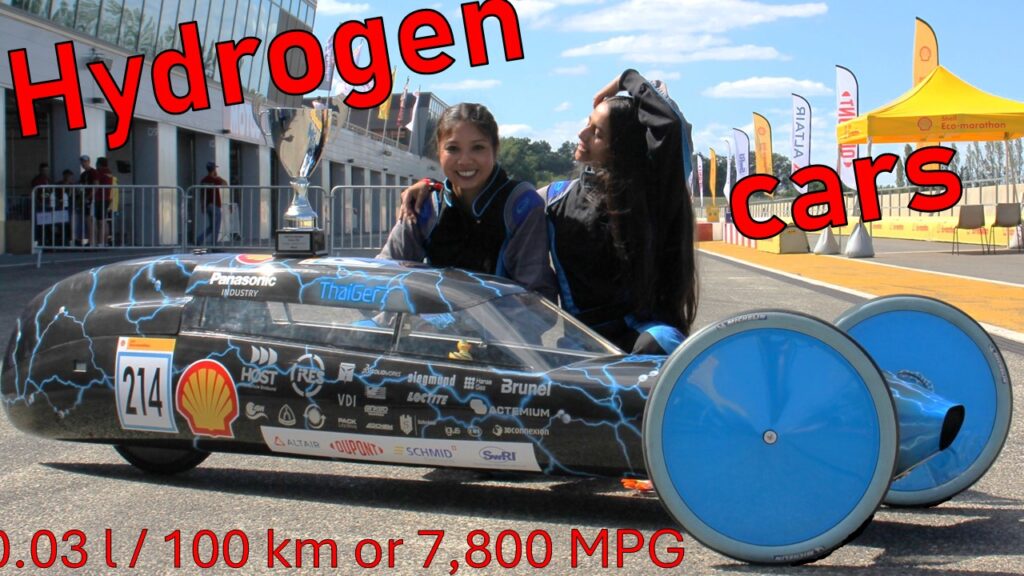 the light hydrogen car is a efficient fuel cell electric vehicle