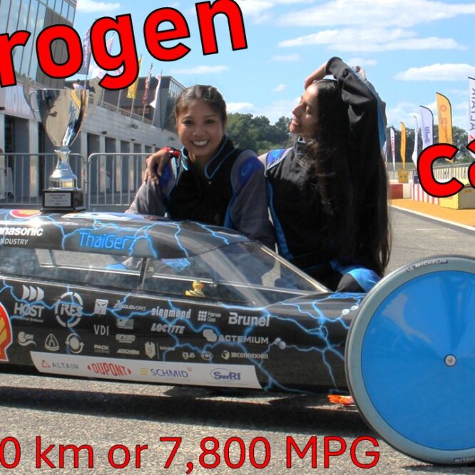 the light hydrogen car is a efficient fuel cell electric vehicle