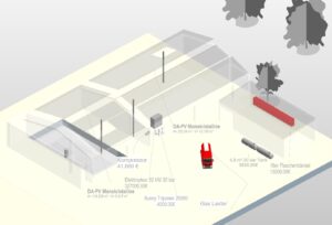 100 kW electrolyzer, hydrogen compressor hydrogen storage